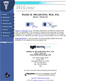 Tablet Screenshot of hellersteinurology.com